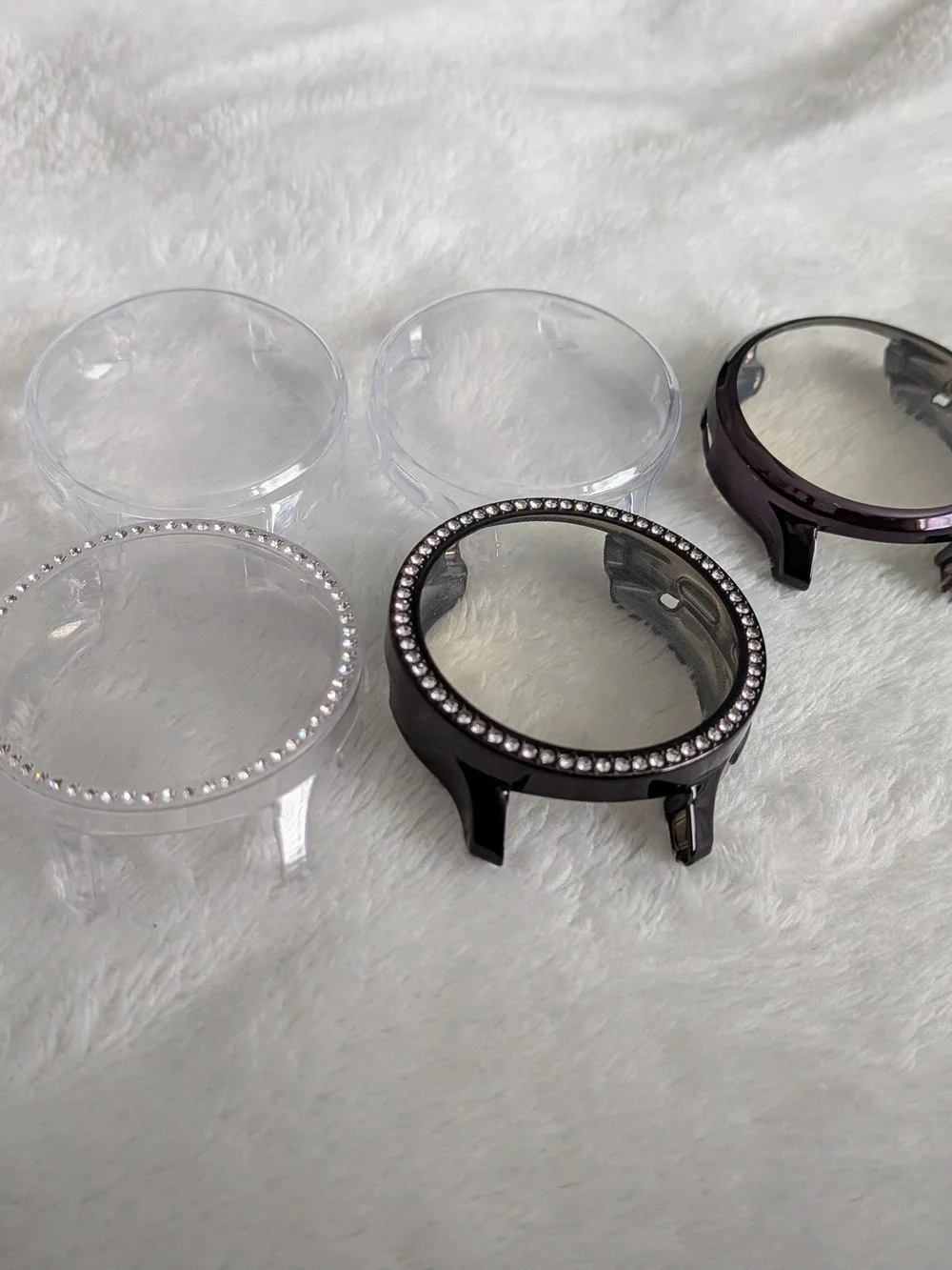 Garmin Venue 3s Watch Bezels Covers - Clear & Black